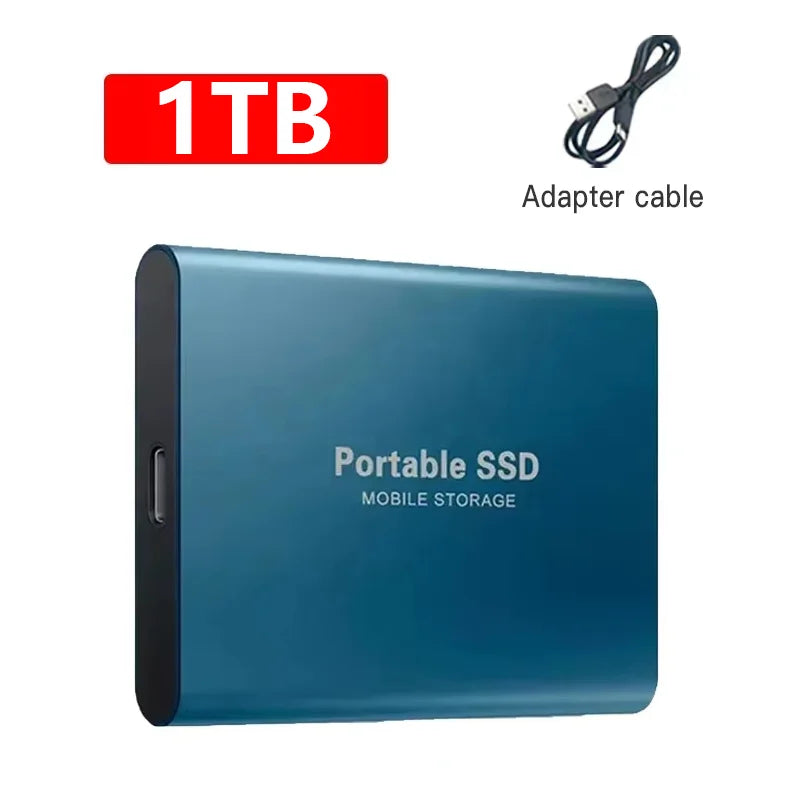 Portable SSD 1TB USB 3.2 Type-C High Speed External Solid State Drive for Laptop PC Mac