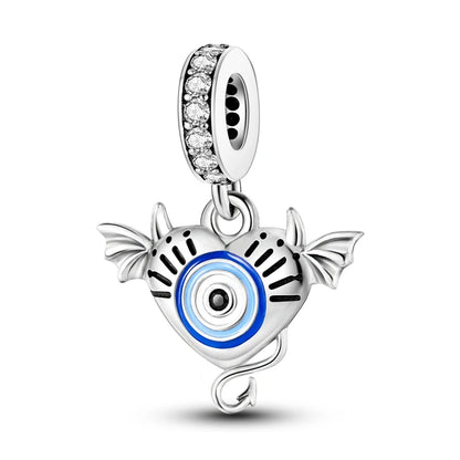 Sterling Silver Halloween Skull Bat Pumpkin Charm Pendant for DIY Jewelry SMC3451