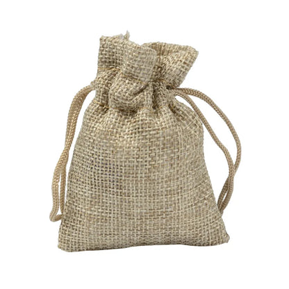 Colorful Cotton Jute Gift Pouches Set of 50 - Customizable Storage Bags for Jewelry and Accessories