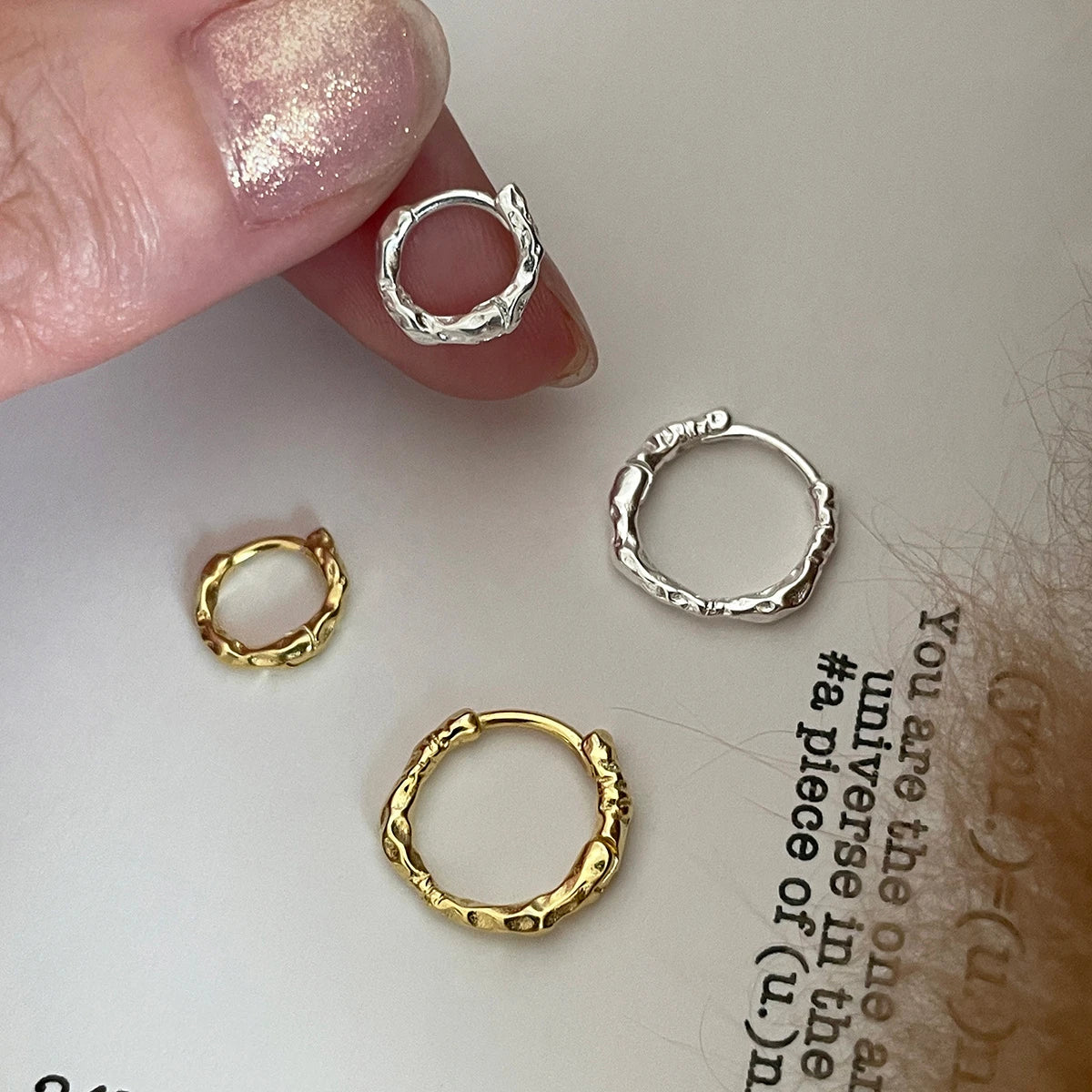 Elegant 925 Sterling Silver Hoop Earrings for Women Wedding Jewelry