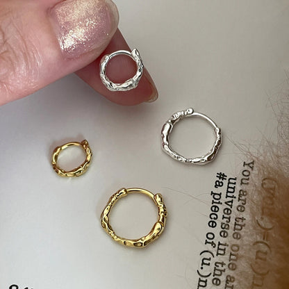Elegant 925 Sterling Silver Hoop Earrings for Women Wedding Jewelry