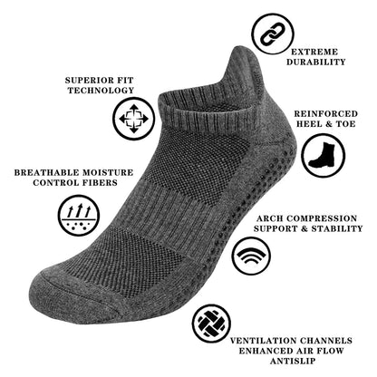 No Show Non Slip Towel Liner Ankle Socks For Indoor Yoga