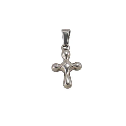 RHYSONG Tarnish Free Gold Plated Angel Cross Heart Pendant for Women Jewelry Making