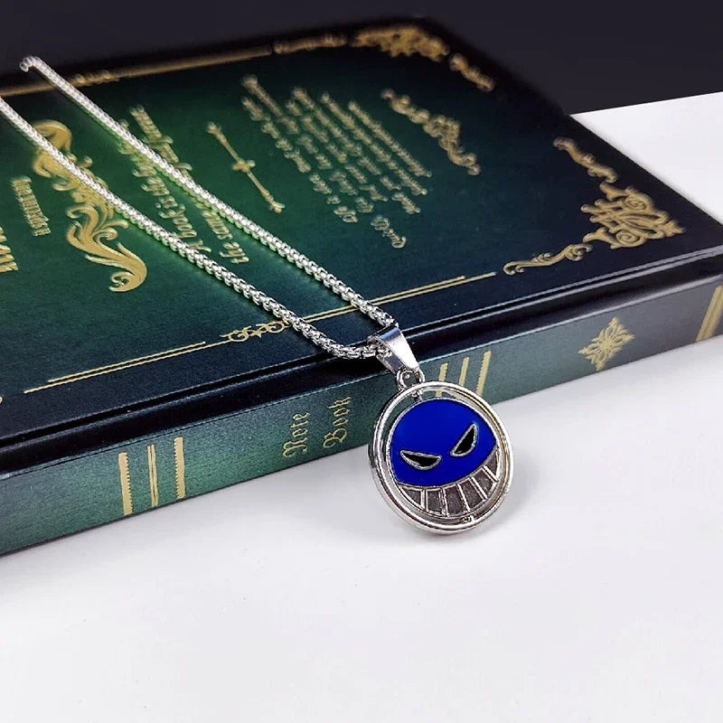Unisex Trendy Anime Rotating Arrow Pendant Necklace Zinc Alloy Choker Charm Gift