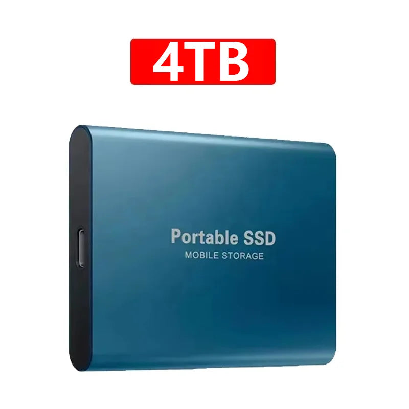 AEVYVKV 2TB Portable External SSD High Speed USB 3.1 Type-C Hard Drive Compatible with PC Mac Xbox One Phone
