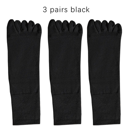 Mens Split Toe Cotton Crew Socks Moisture Wicking Freshness