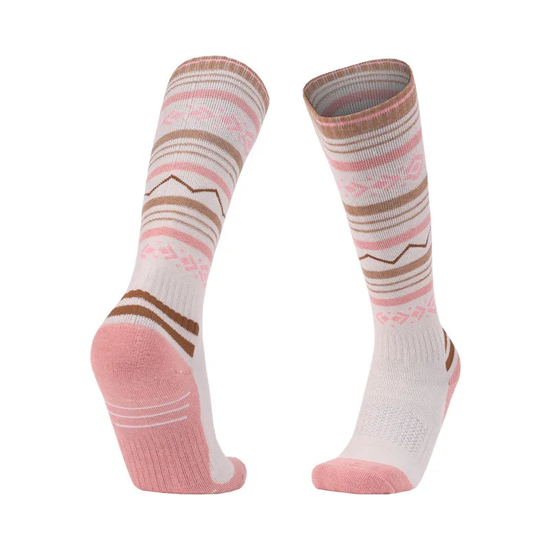 Womens Wool Knee High Thermal Ski Socks For Winter Outdoor
