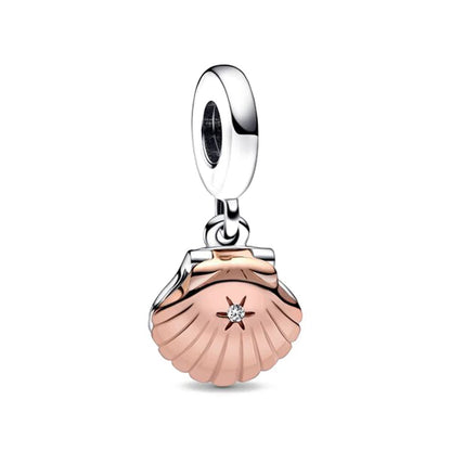 Rose Gold Butterfly Lock Key Charms Beads for DIY Jewelry Making F599