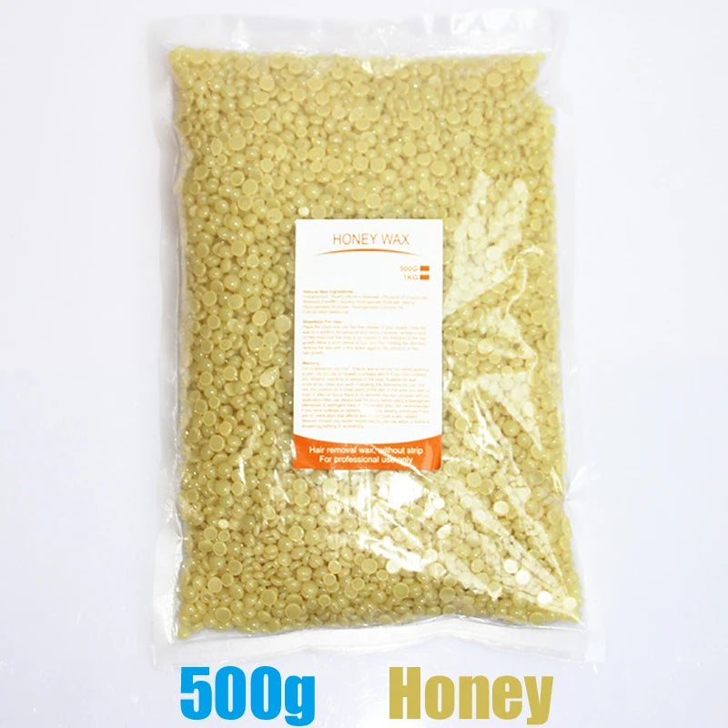 Painless Hard Wax Beans for Bikini and Body Hair Removal with Heating Wax Machine - Fast and Gentle Depilatory Solution