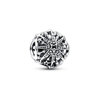 Miniso Snowflake Charm Beads 925 Sterling DIY Bracelet