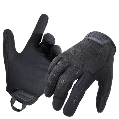 Tactical Full Finger Gloves Touch Screen Breathable Gear Men Full Finger Black CHINA