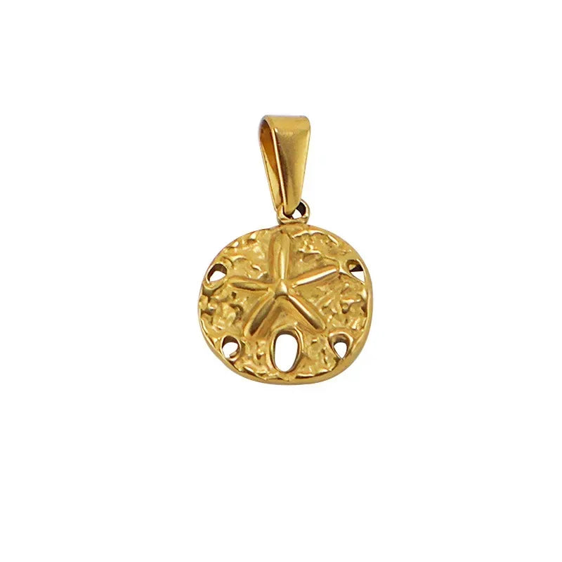 RHYSONG Tarnish Free Gold Plated Angel Cross Heart Pendant for Women Jewelry Making