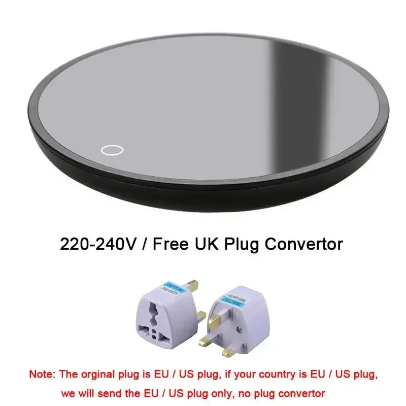 New Coffee Mug Warmer for Home Office Milk Tea Water Heating Pad Auto-off Gift Idea UK Plug Convertor