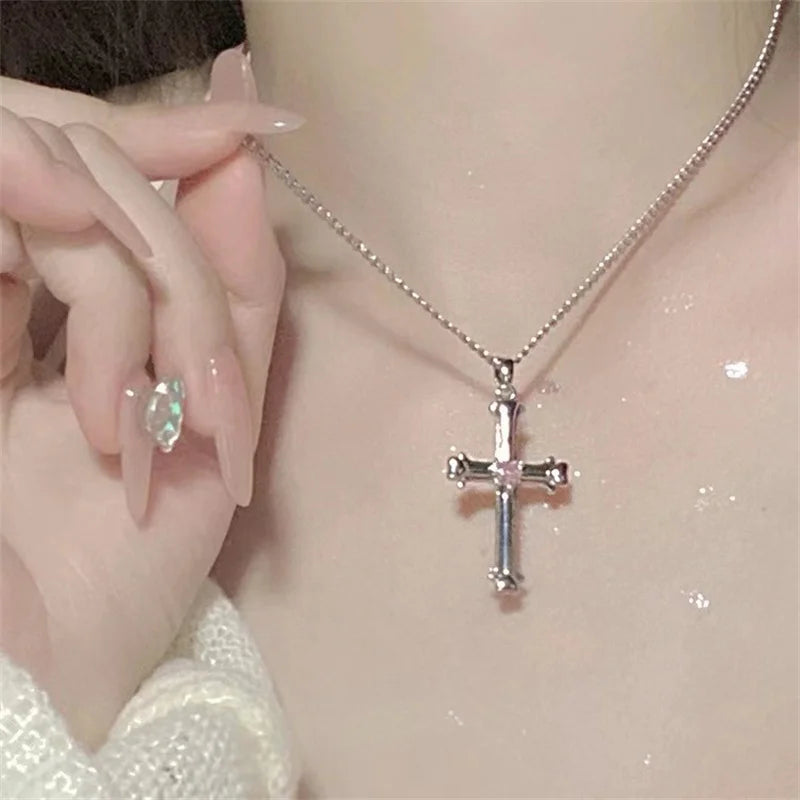 Elegant Scrub Bow Pendant Necklace for Women and Girls Korean Style Clavicle Chain 4