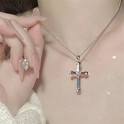 Elegant Scrub Bow Pendant Necklace for Women and Girls Korean Style Clavicle Chain 4