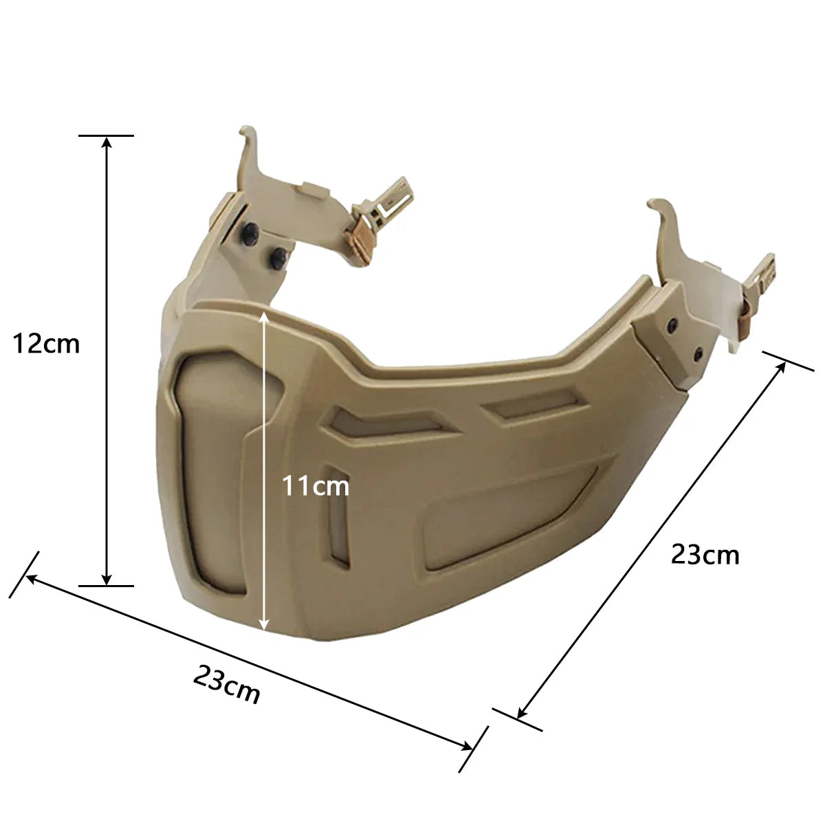 New Tactical FAST Helmet Half Face Mask for Airsoft Gear