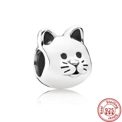 Sterling Silver Animal Charm Beads for Bracelets Featuring Unicorns, Squirrels, Elephants, Owls, Cats, Dogs, Lions, Bears and Rabbits Y117
