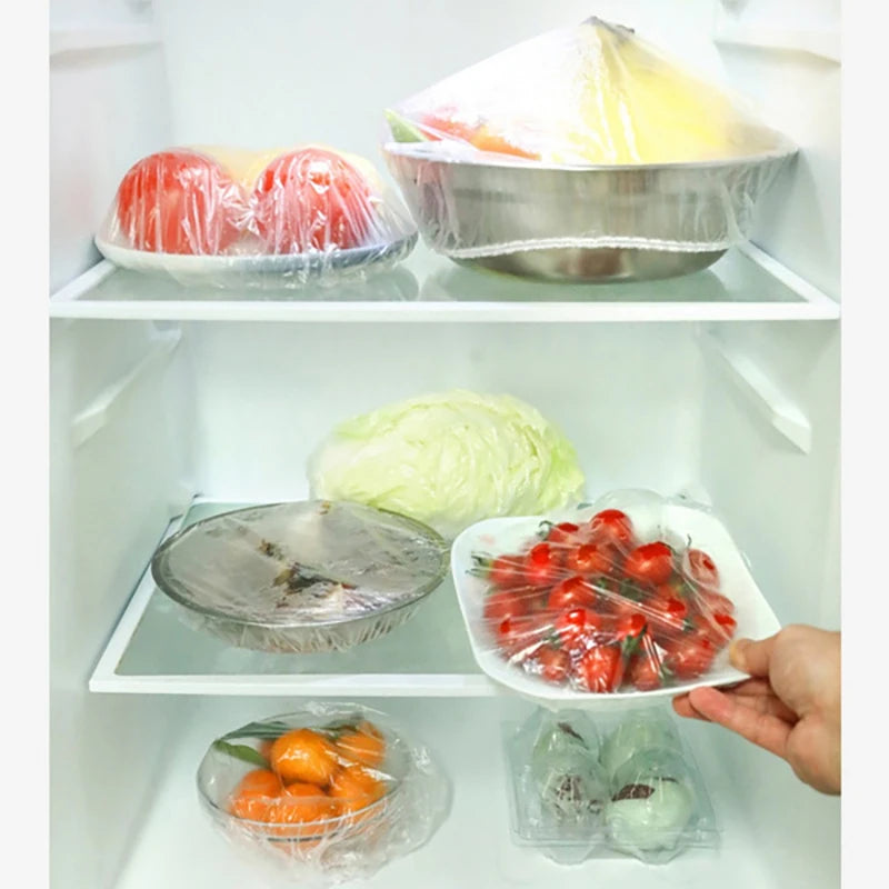 100 to 1000PCS Colorful Disposable Food Covers Fresh Keeping Film Bags Kitchen Storage Bowl Wraps Wholesale