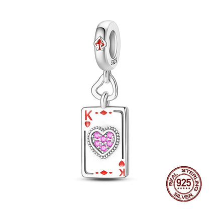 925 Sterling Silver Tarot Hourglass Bead Charm For Bracelet