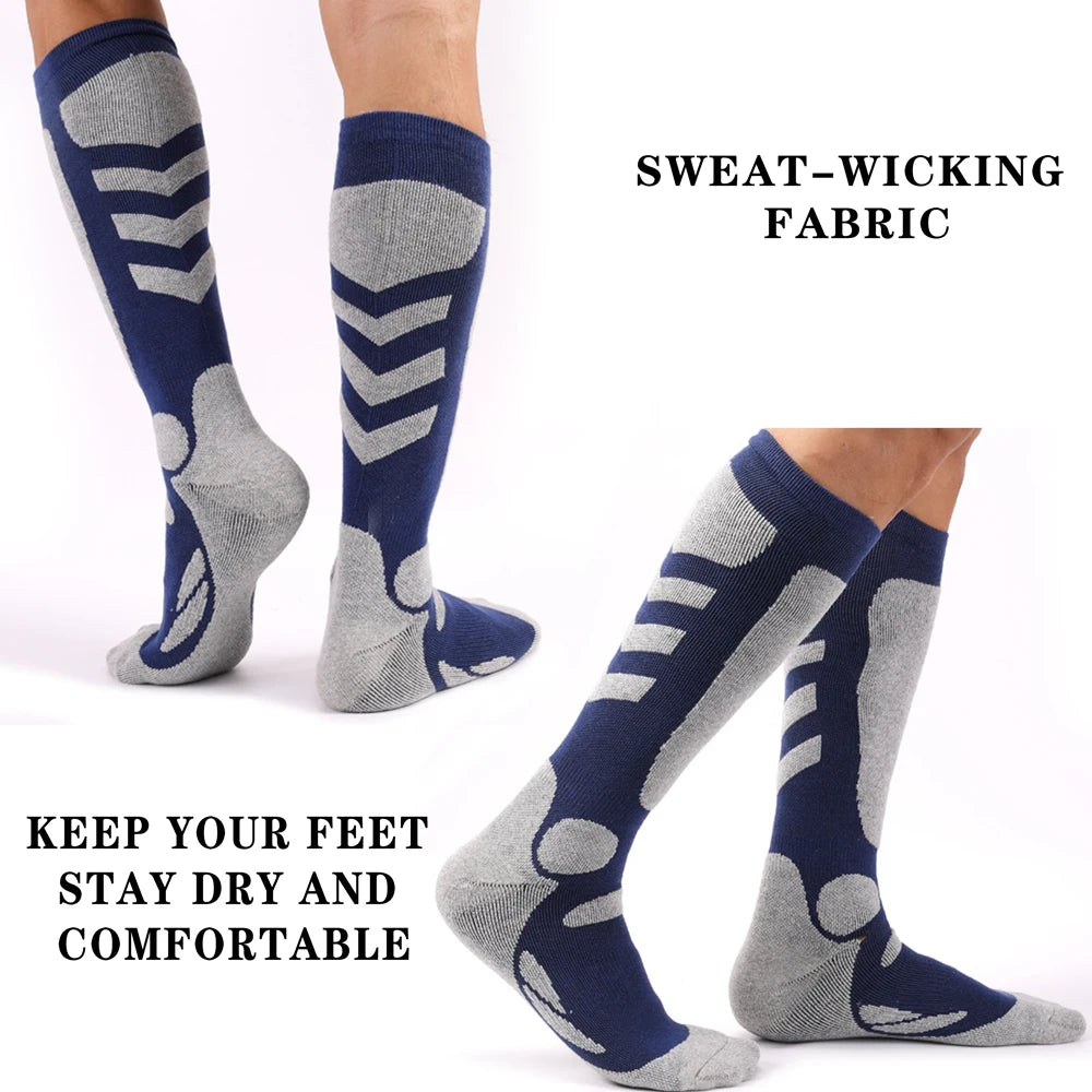 Thermal Cotton Ski Socks Unisex Warm Hiking Cycling
