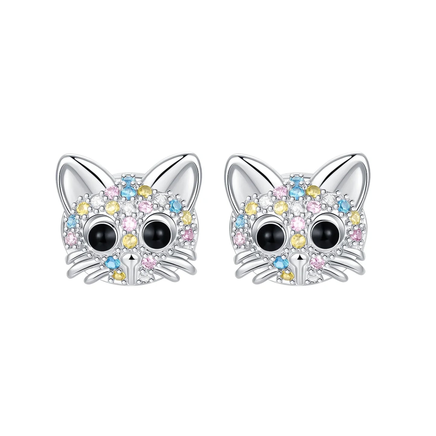 Original 925 Sterling Silver Cat Claw Charms with Zircon Accents Money Attract Earrings and DIY Necklace Bracelet Beads Gift Jewelry