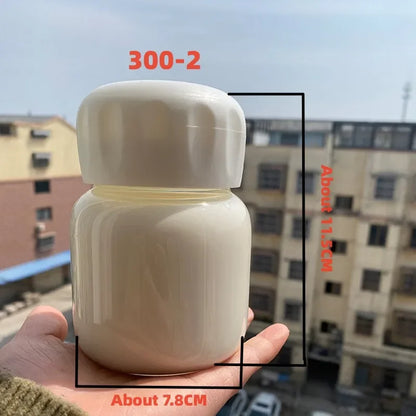 Large Portable Glass Water Bottle With Time Marker
