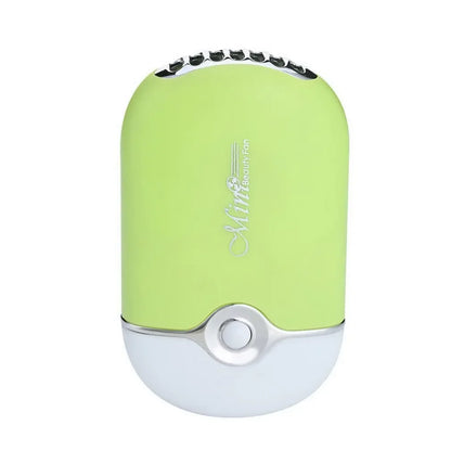 Usb Rechargeable Portable Mini Fan Bladeless Handheld Dryer Green