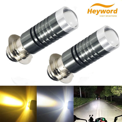 10000Lm H4 BA20D LED Motorcycle Headlight HiLo White Yellow
