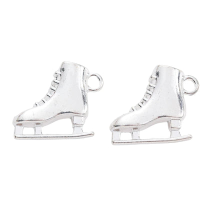 Vintage Zinc Alloy Shoe Charms Set for DIY Jewelry Making - 8 Pieces