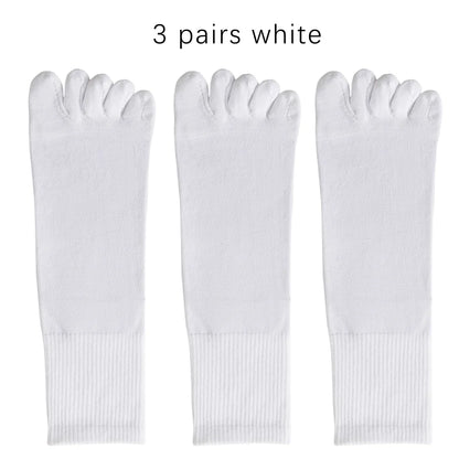 Mens Split Toe Cotton Crew Socks Moisture Wicking Freshness