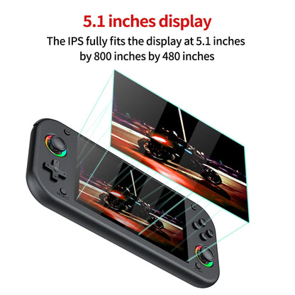 M26 Retro Handheld Game Console 5.1 Inch Screen 64GB 128GB Open Source Linux EmuELEC Portable Pocket Player 20000 Plus Games