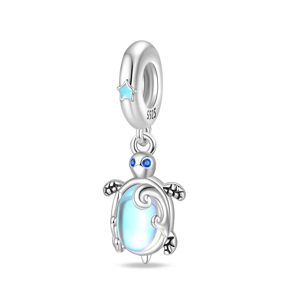 Sterling Silver Ocean-Themed Charm Pendant for Bracelets and Necklaces PAC1132