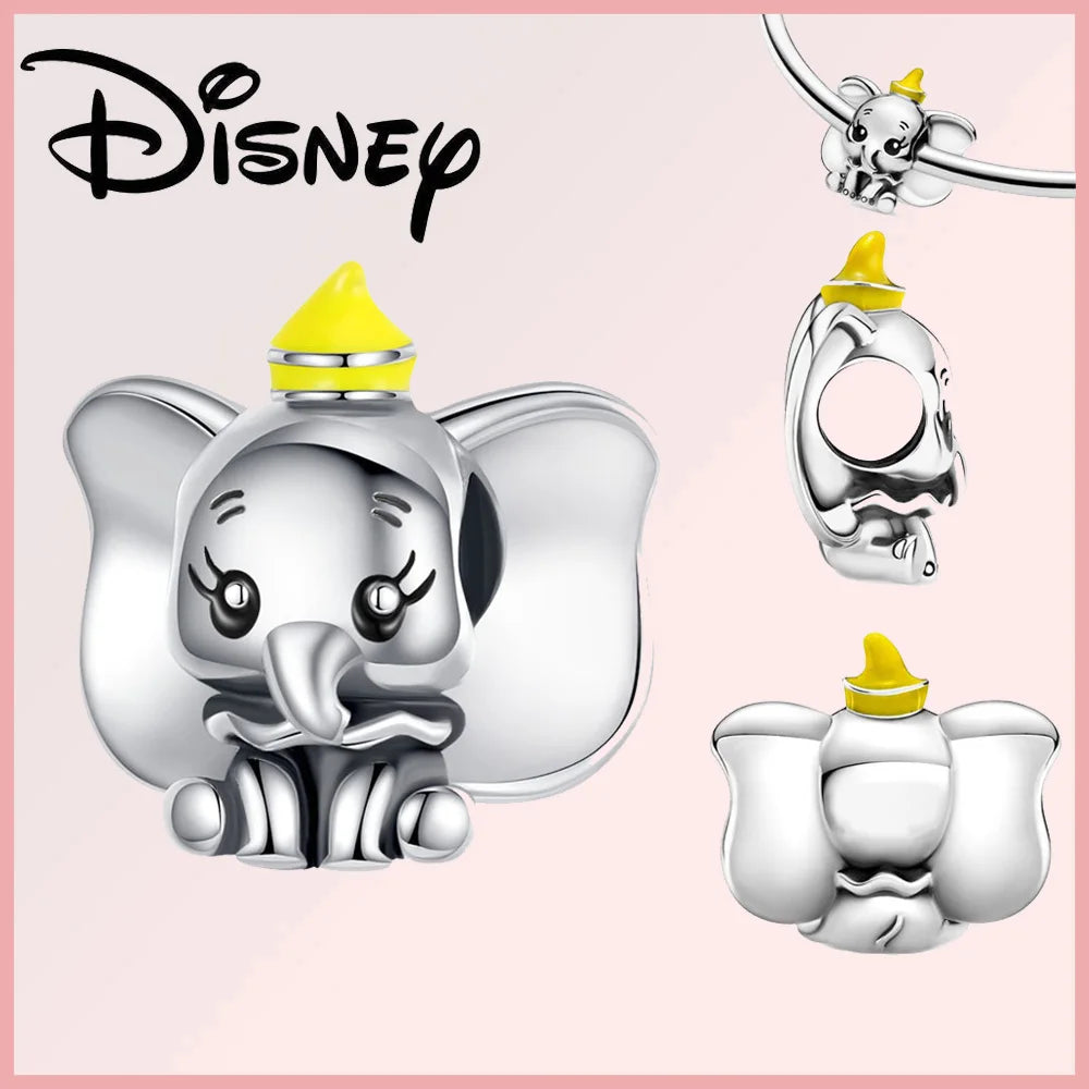 Disney 925 Sterling Silver Stitch Minnie Winnie Dangle