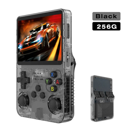 R36S 128GB Retro Handheld Game Console Linux 3.5 Inch IPS Screen Portable Pocket Player Dual Joysticks 15000 Games Expandable 64GB 256GB Kid Gift