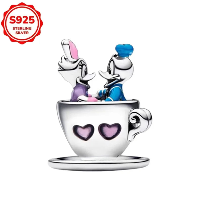 Disney 925 Sterling Silver Pixar Character Bead Charm
