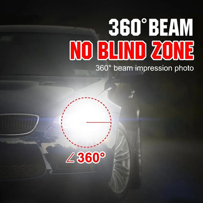 XTG 2pcs LED Car Headlight Bulbs H1 H7 H4 9005 9006 72W 8000LM 6500K No Error Low High Beam 9-36V