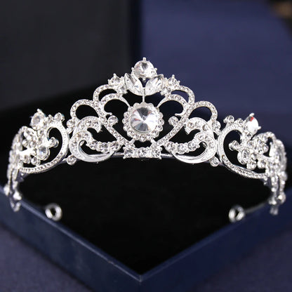 Silver Crysta Baroque Vintage Tiara - Top-Rated Wedding Hair Accessory for Brides & Pageants Silver 8