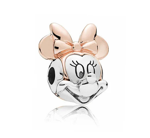 925 Silver Teddy Bear Beads and Mouse Pendant for European Original Bracelet DIY Exquisite Jewelry