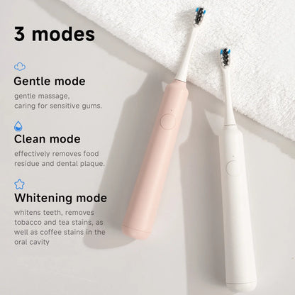 DOCOLAB Electric Toothbrush Sonic Vibration Brush USB Charging IPX7 Waterproof