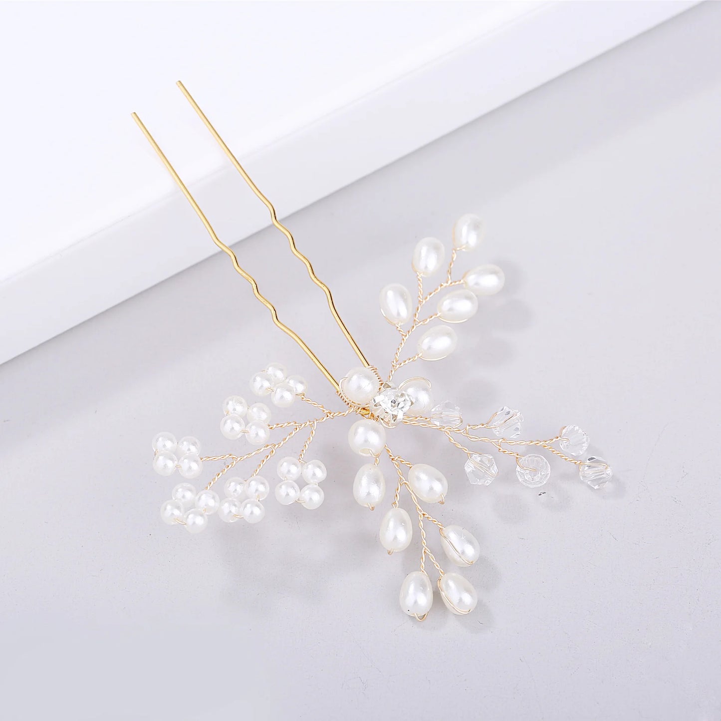 Elegant Bridal Pearl Hairpins Headpieces for Women - Timeless Wedding Hair Accessories
