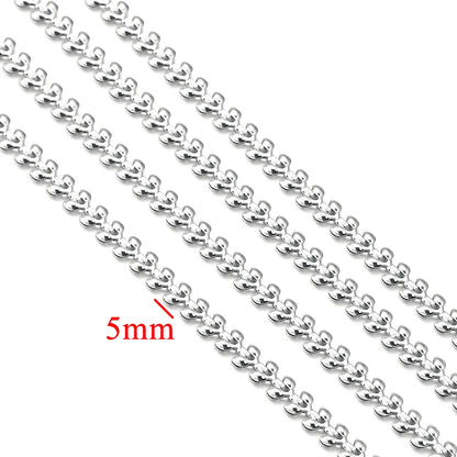 Gold Plated Stainless Steel Chain for DIY Jewelry Crafting Necklace Bracelet Anklet 1 Meter
