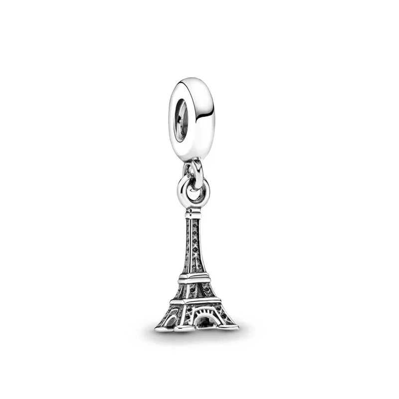 European Mother's Day Key Lock Tower Family Tree DIY Charm Bead for 925 Sterling Silver Bracelet Necklace Jewelry for Women