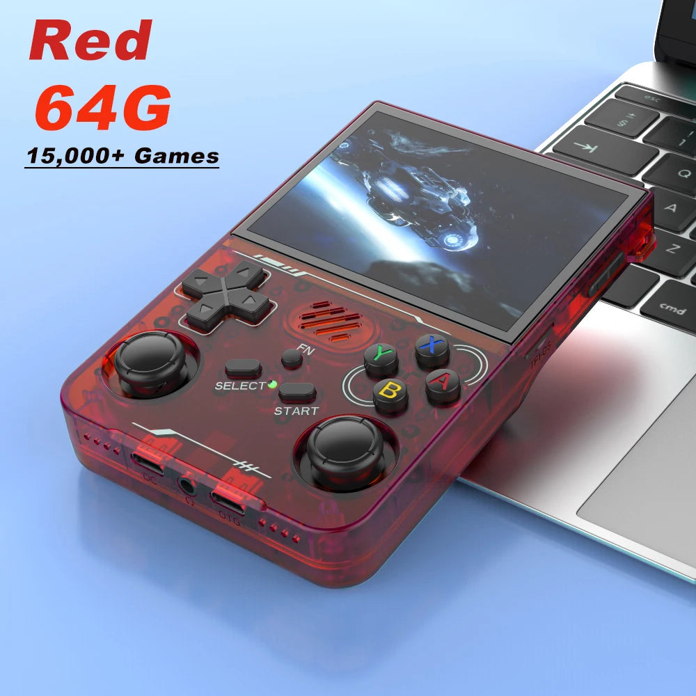 BOYHOM R36XX Handheld Retro Game Console 3.5 Inch IPS 640 x 480 Screen 256GB Expandable Storage 3000mAh Battery WiFi Type C Support 128GB And 64GB Game Libraries
