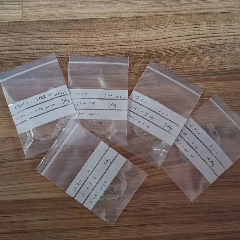 100 Pieces Clear Plastic Zip Bags Thick Strong Poly Baggies Resealable Zipper Storage 100PCS