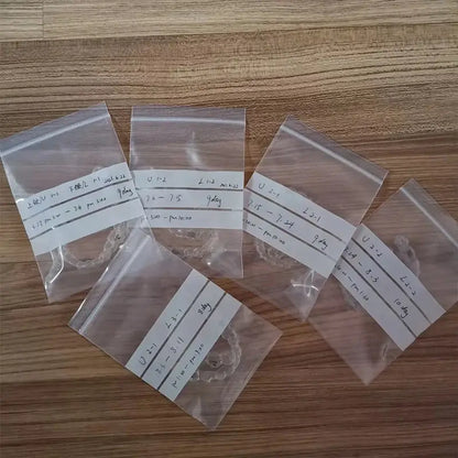 100 Pieces Clear Plastic Zip Bags Thick Strong Poly Baggies Resealable Zipper Storage 100PCS