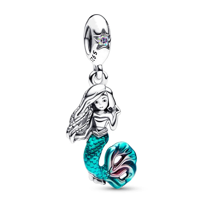 Disney Captain America 925 Sterling Silver Charm Bead