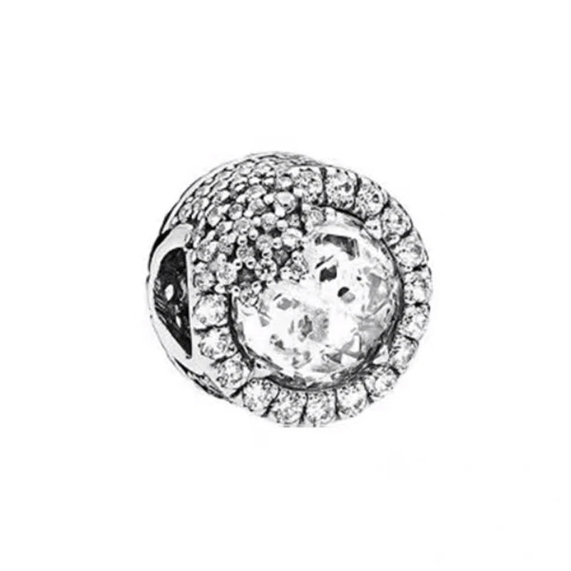 Miniso Snowflake Charm Beads 925 Sterling DIY Bracelet