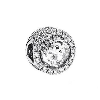 Miniso Snowflake Charm Beads 925 Sterling DIY Bracelet