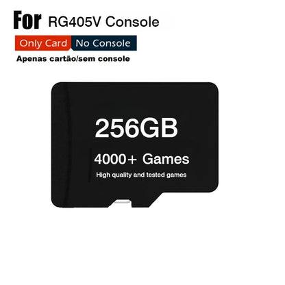 256GB Preloaded SD Card For ANBERNIC RG405V TF Card With 3000 Built In Games