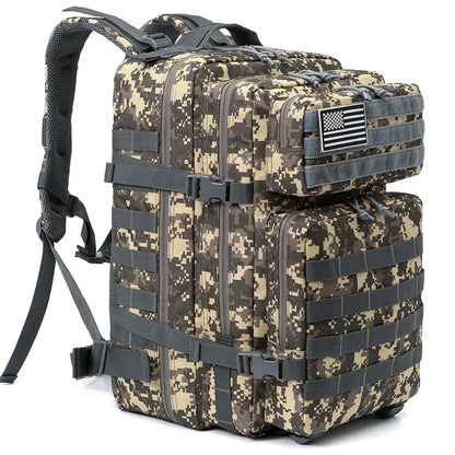 45L Large Capacity Tactical Backpacks for Men and Women ACU
